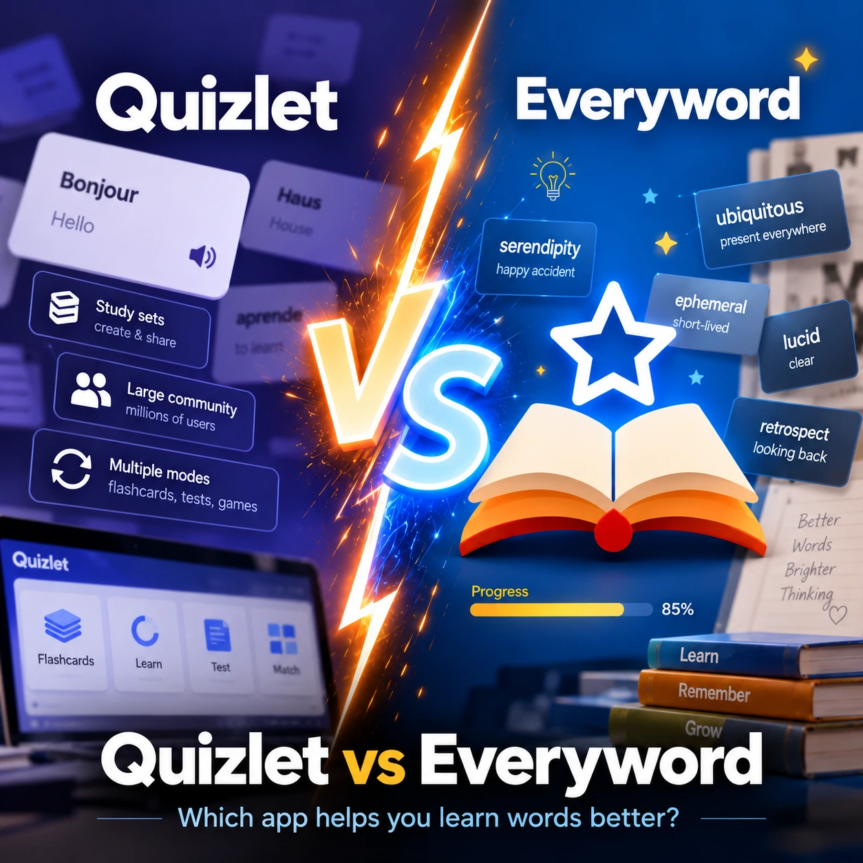 Quizlet vs EveryWord